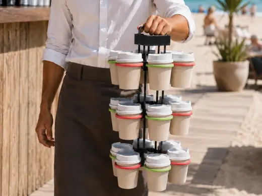 Modular Cup Carrier – Carry 6+ Cups with One Hand