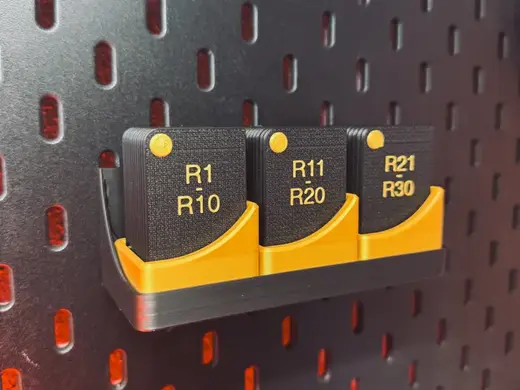 Magnetic R1-R30 Radius Gauges with Gridfinity Base
