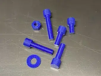Knurled Thumb Screw with Nut and Washer 5/16 - 18
