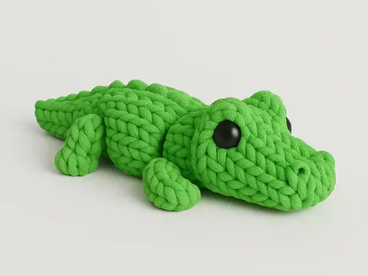 Flexi Knitted Crocodile