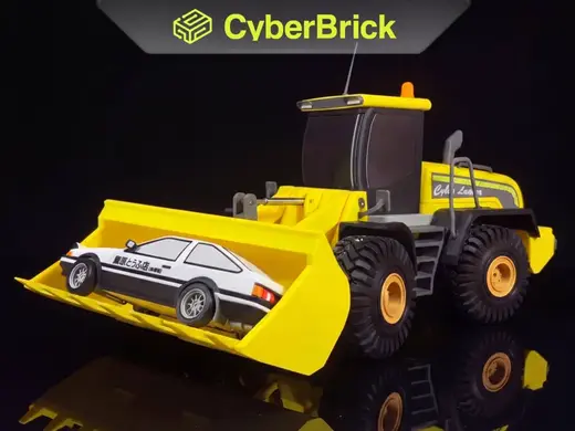 CyberLoader XL - A Big CyberBrick WheelLoader