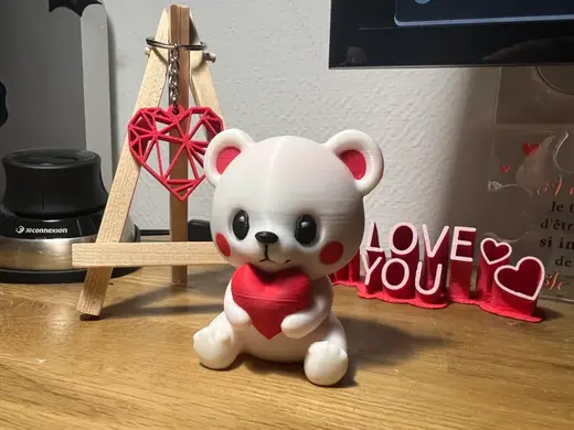 Little Bear with Heart - Valentine's Day