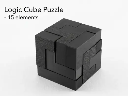 Logic Cube Puzzle - 15 elements