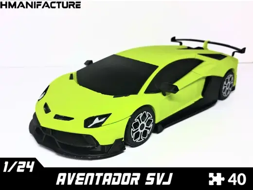 AVENTADOR SVJ 1/24 SCALE MODEL
