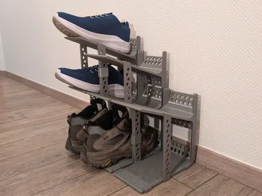 Modulares Schuhregal - Industrie Design