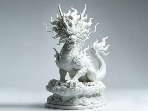 东方龙王 中国龙 摆件 高精细