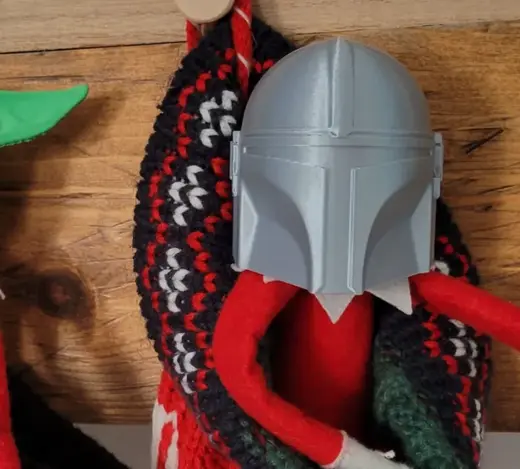Mandalorian Helmet For Christmas Elf