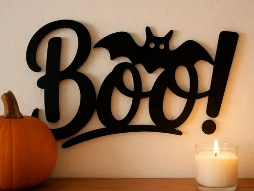 BOO! Halloween Wall Sign