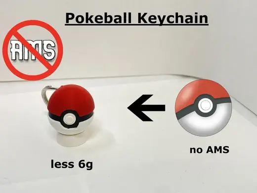 NO AMS |Pokeball Keychain