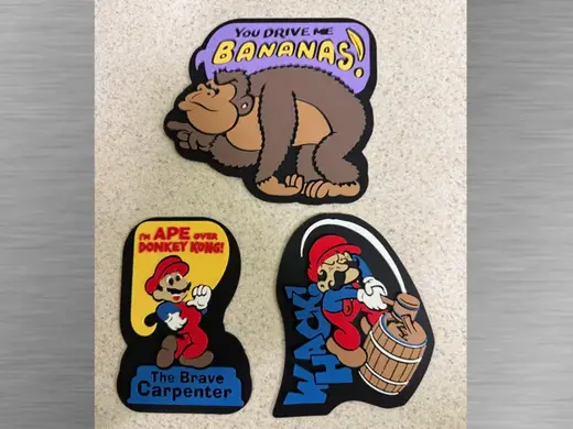 Vintage Topps Mario Stickers -Cutouts set2