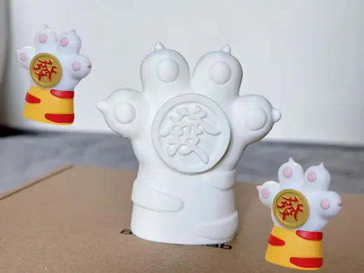 可爱猫抓转大钱招财摆件