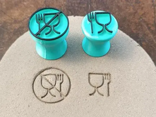 Food safe symbol stamps