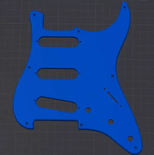 1.75 MM thick 8 hole Stratocaster Pickguard