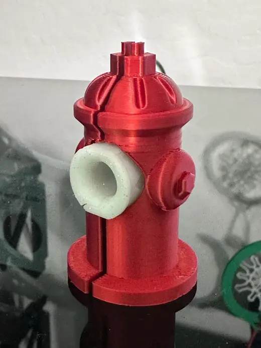 Bambulab A1 Fire Hydrant Cable Strain for the Bed Wiring
