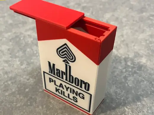 Marlboro style card box