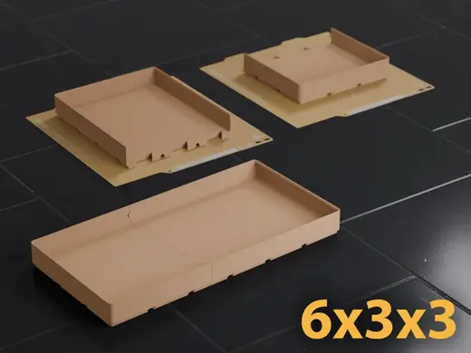 Gridfinity 6x3 Bin 3U A1 Mini Dovetail Split Fit