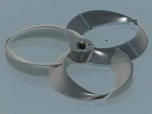 V3 Tri-Loop or Tri-Blade Toroidal Drone Propellers
