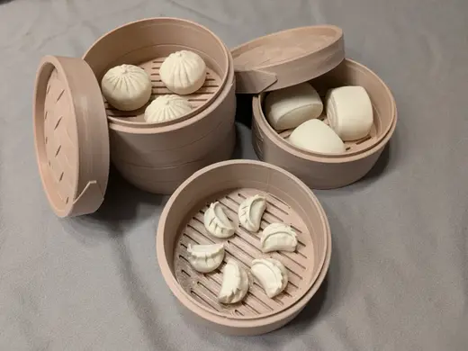 Bamboo Dimsum Steamer Magnet Tray