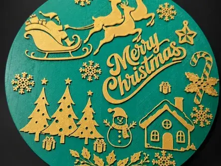 Boule de Noël 3D Prestige – Édition Festive