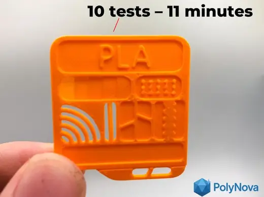 Mini filament swatch - 11 MINUTES!