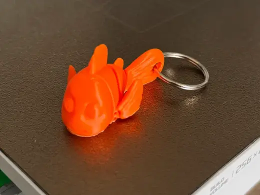 Little Fishy Articulated Clownfish Keyring