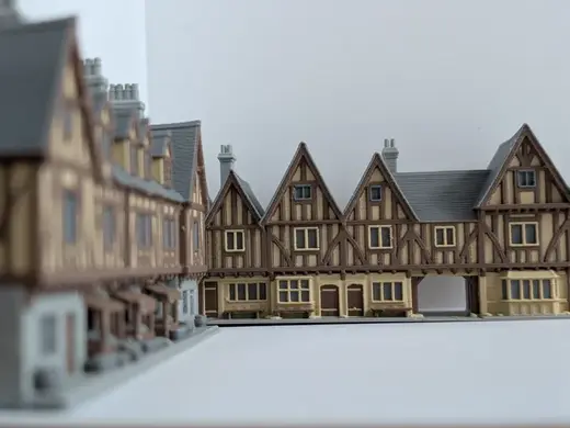 Medieval Timber Row Houses – Northern French Style