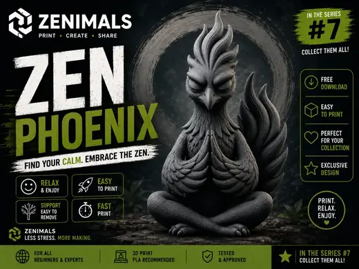 PHOENIX ZEN - ZENIMALS SERIES #07 - EASY TO PRINT