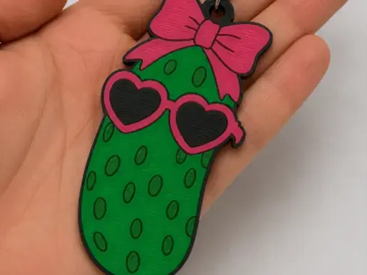 Pickle sunglass Can Opener Keychain Nail Saver