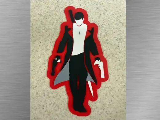 Game Art-Devil May Cry Dante Minimalist Cutout