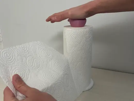 push to tear kitchen paper towel holder