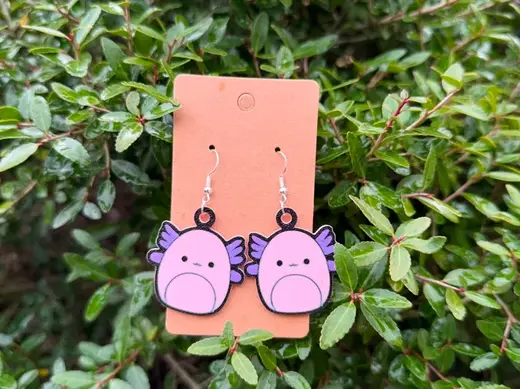 Squishmellow Axolotl Earring