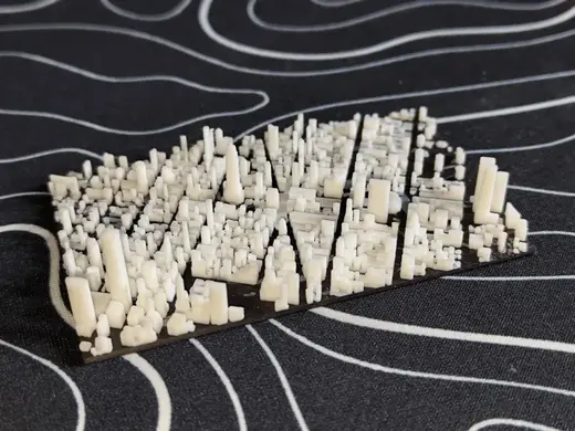 New york 3D miniature
