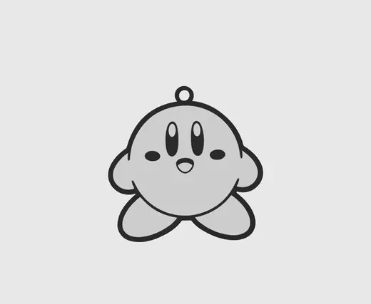 Keychain Kirby Cute Kawaii