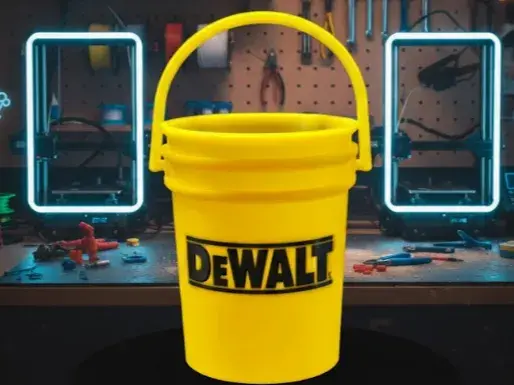 Mini Dewalt Tool Bucket - Tool Brand Organizer