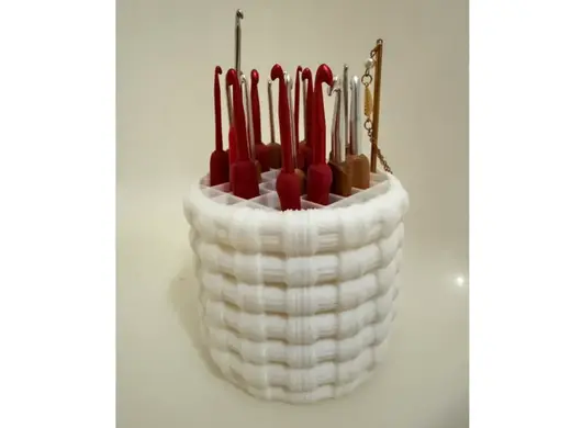 編織勾針棒針收納桶-Knitted Hook & Needle Organizer