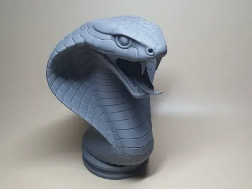 Hissing King Cobra Bust