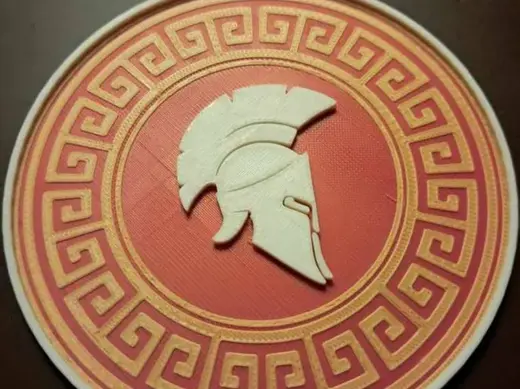 COME AND TAKE THEM "GREEK INSCRIPTION ON THE BACK"