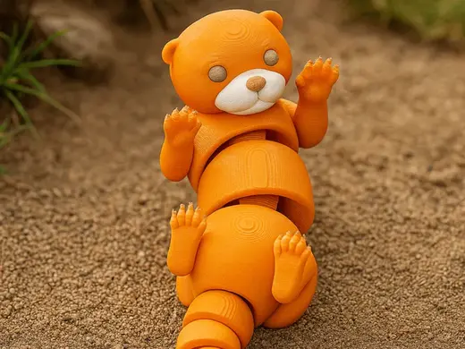 Articulated Charming Otter Toy - Сute Flexi Animal