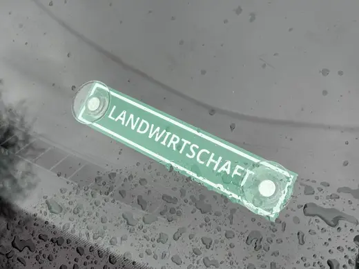 Landwirtschaft Saugnapf Schild für PKW - Anpassbar