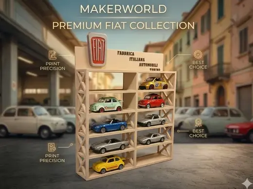 1:64 FIAT NO AMS Wall/Stand/Display