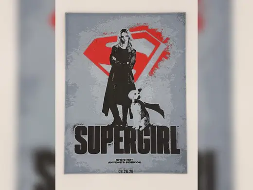 Supergirl & Krypto Movie Poster hueforge