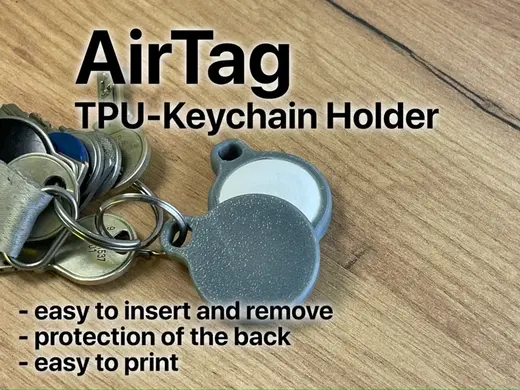 AirTag TPU Keychain Holder