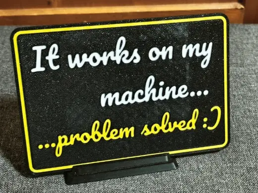 Problem solved - funny sign