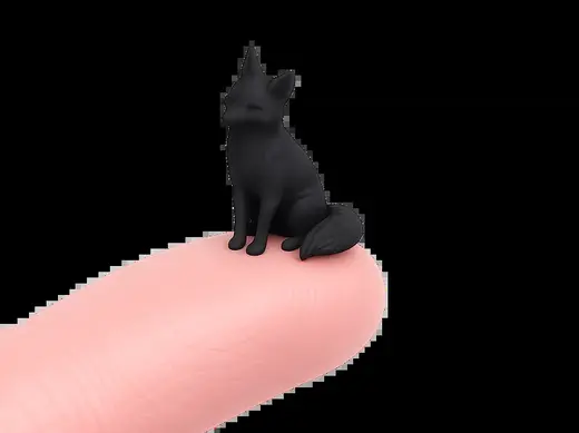 Fox Sitting 30mm – Mini Animal