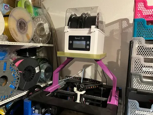 Filament dryer holder for TwoTrees Sapphire Pro