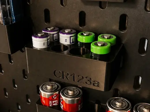 CR123A Battery Holder for IKEA SKADIS