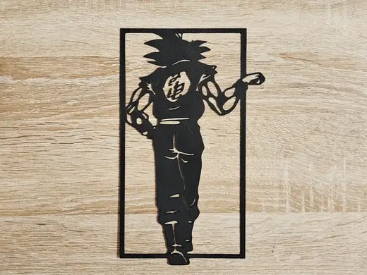 Décoration murale silhouette Dragon Ball Z Sangoku