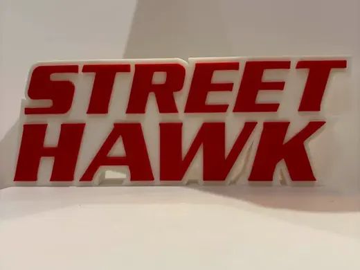 Street Hawk Logo - 80s TV Retro Sign - AMS Ready