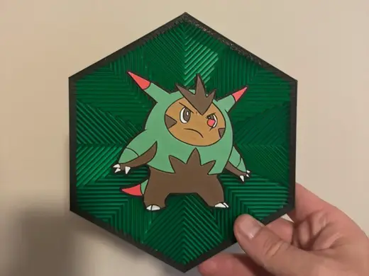 #651 Quilladin Hex Wall Art