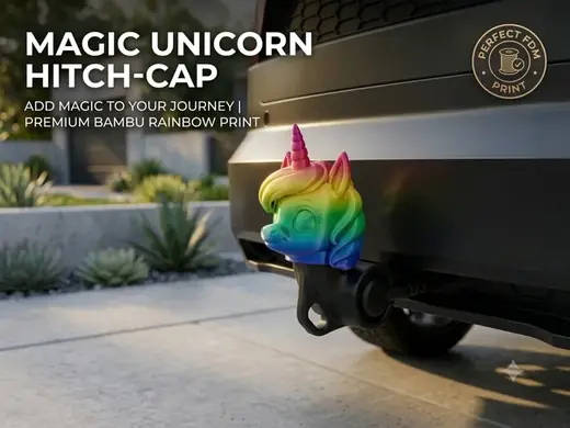 Cute Unicorn Tow Hitch Cover Cap